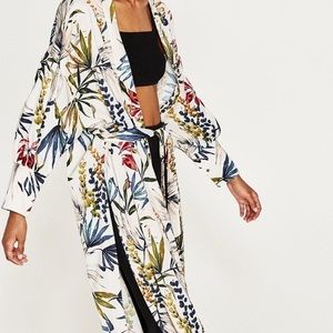 Zara long printed kimono